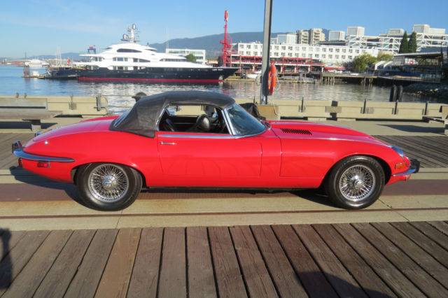 1973 jaguar xke v-12 roadster convertible