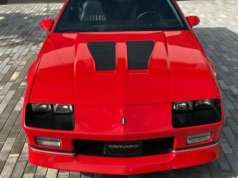 1988 chevrolet camaro iroc z convertible 37,931 miles red 5.0l v8 ohv 16v autom