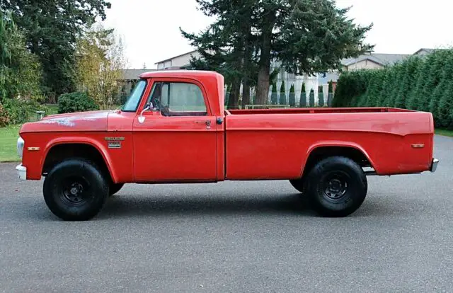 1971 dodge w100 sweptline 4x4 power wagon pickup, rebuilt 383cid big block!