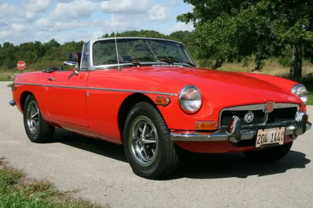 1973 mgb - chrome bumper 'b' in very nice condition