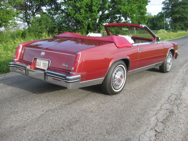 1984 cadillac eldorado biarritz convertible only 33,605 miles