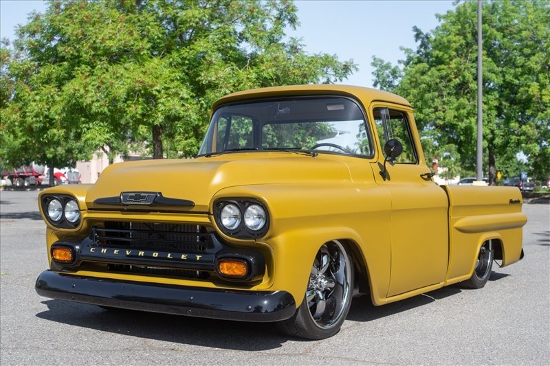 1958 chevrolet apache 3100 big window pickup ls3-powered