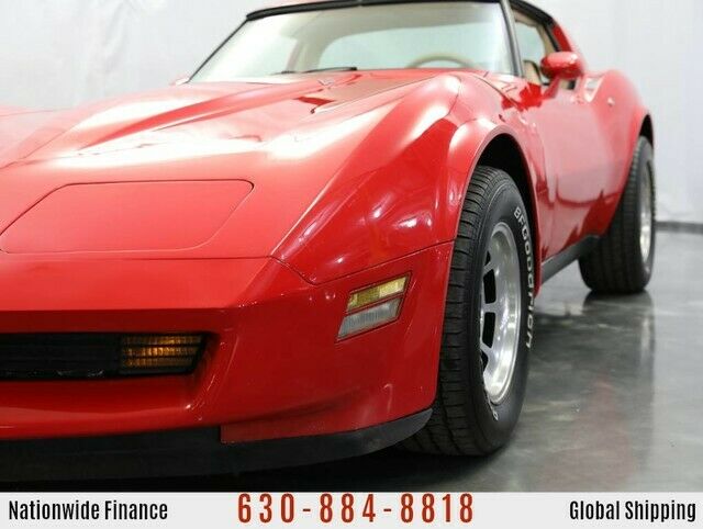 1980 chevrolet corvette t-tops 21130 miles red coupe 350 automatic