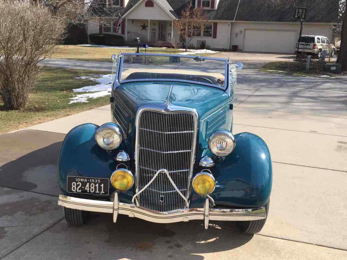 1935 ford roadster convertible blue