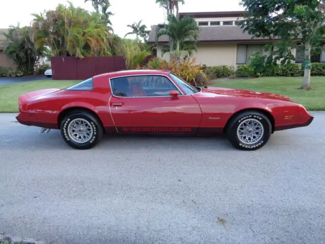 1980 firebird turbo formula - ultra rare - red / red - 100% stock - immac. cond