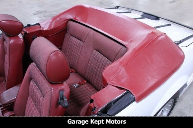 1987 ford mustang gt convertible white convertible 5.0l v8 86857 miles