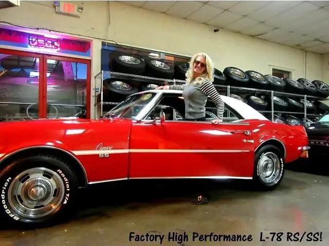 super rare, frame off restored rs ss 396 l78 4 speed!