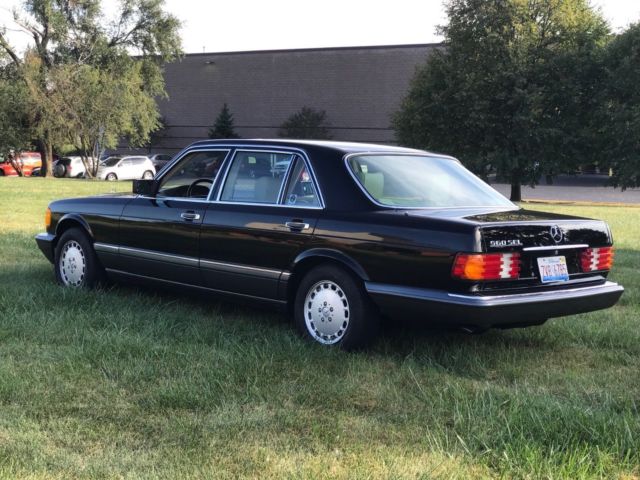 1987 mercedes benz 560sel estate car 27k miles nice! black over palomino!