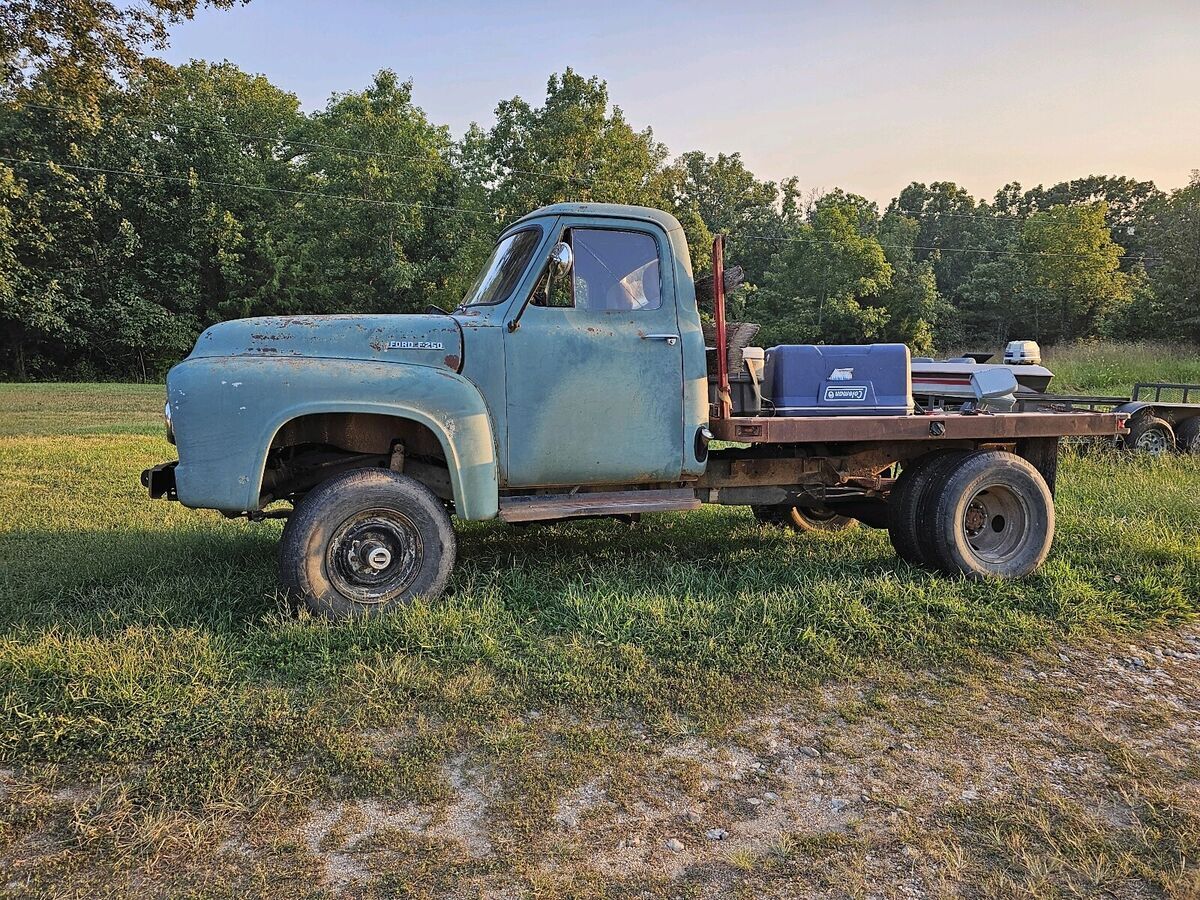 1953 ford f250 pickup green 4wd automatic