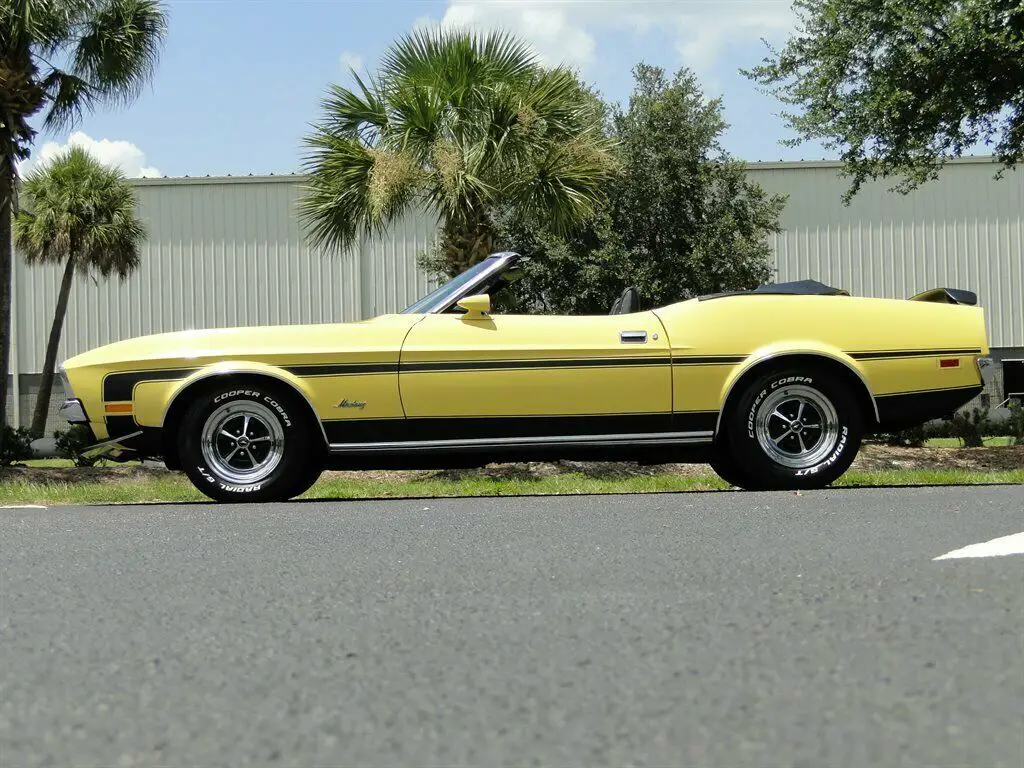 1972 fordmustangconvertibleyellowsurvivor classic car services llc