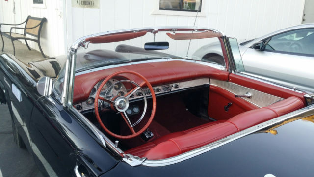 1957 ford thunderbird 3rd owner very original numbers matching w/both tops