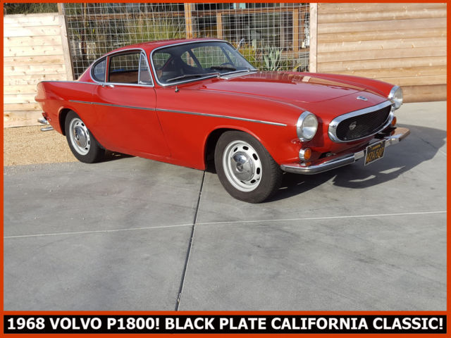 1968 volvo p1800 4 speed coupe! 99.9% rust-free black plate california classic!