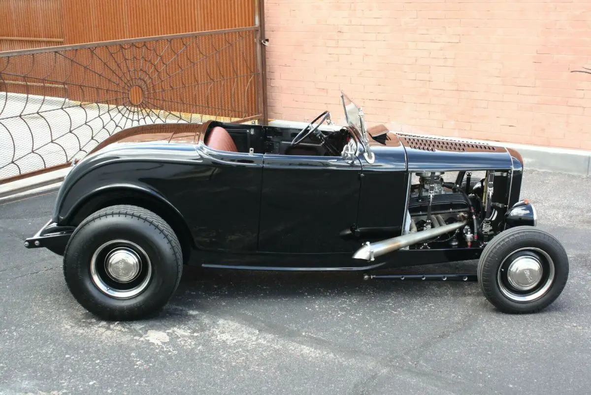 1932 ford hotrod all steel roadster 50's style build with canvas top