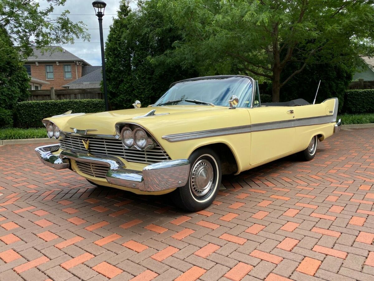 1958 plymouth belvedere convertible wow!! nice orginal example