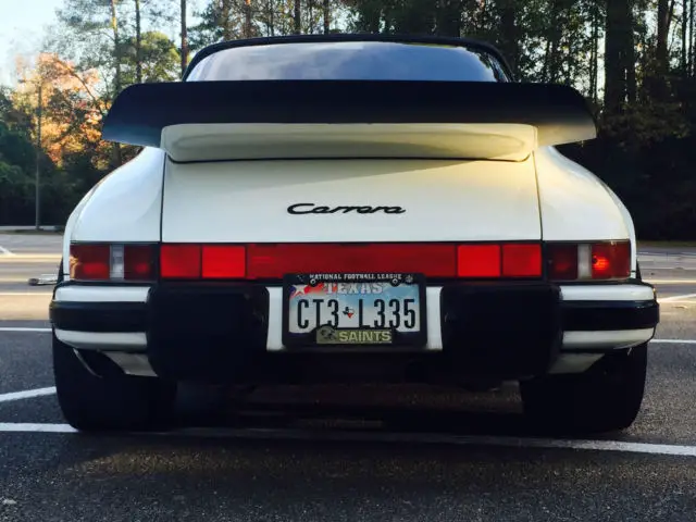 1988 porsche 911 carrera targa - 3.2l h6 - g50 transmission - grand prix white