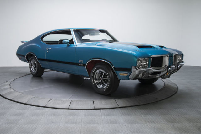1971 oldsmobile 442 w-30 17039 miles viking blue hardtop 455 v8 4 speed manual