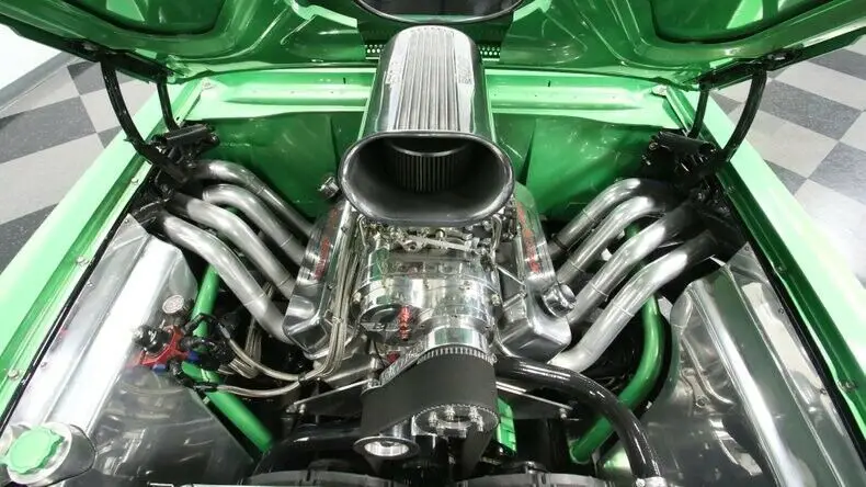 classic vintage chrome chevy pro street nova 555 v8 3-speed auto transmission gr