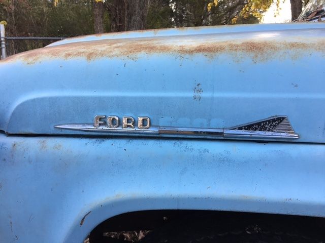 1958 ford f-600 2-ton flatbed, one-owner truck w/85k miles