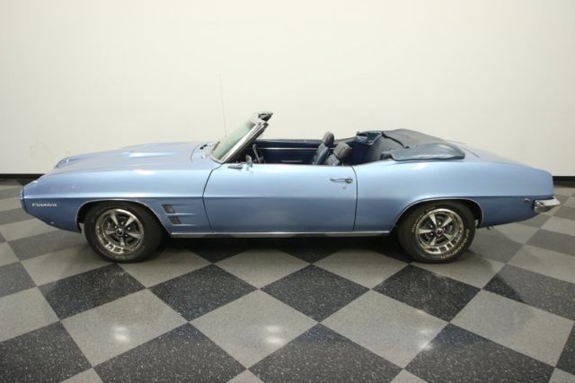 1969 pontiac firebird convertible 90337 miles warwick blue convertible 350 v8 3