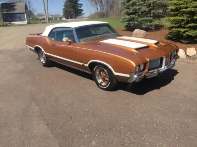 1972 oldsmobile cutlass convertible 442 body off restored numbers matching ac
