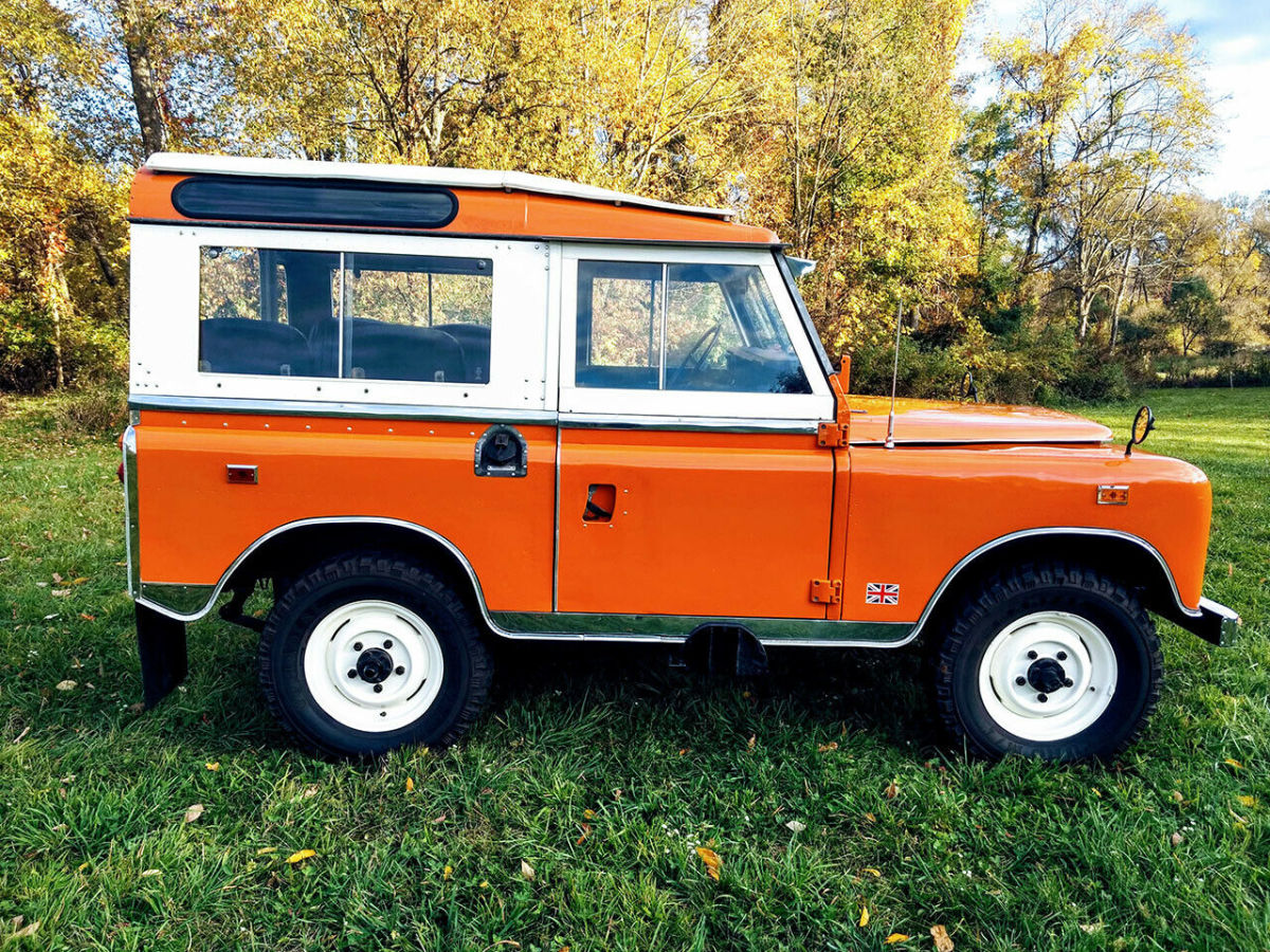 1973 land rover series iii swb 88 tropical manual 4x4 i4 2.2l diesel