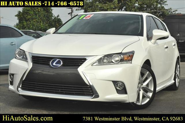 2016 lexus ct 200h