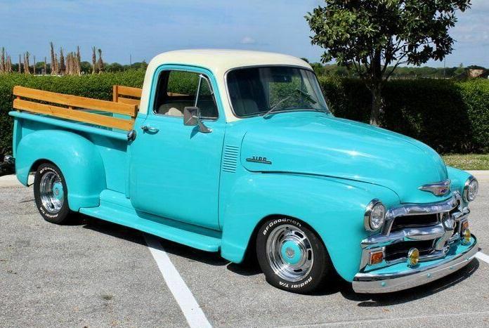 1954 chevrolet 3100 pickup truck tropical turquoise frame off restored