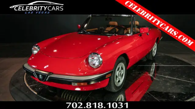 1984 alfa romeo spider veloce unspecified gasoline 2.0l 4 cyl red