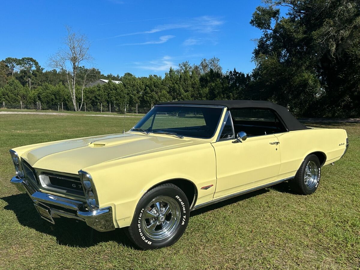 1965 pontiac gto numbers matching convertible 389 tri power 4 spd phs documents