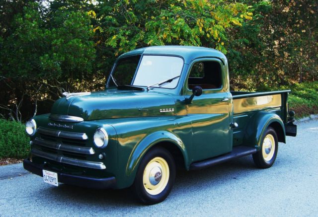 1950 dodge pickup 1/2 ton original in california pilot house no reserve auction