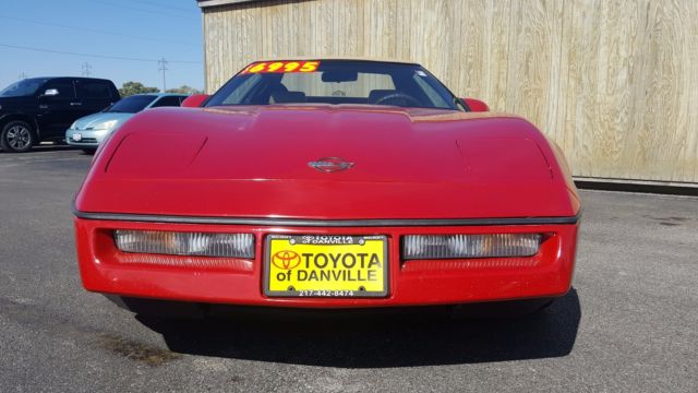 1987 chevorlet corvett convertable red 5.7l v8