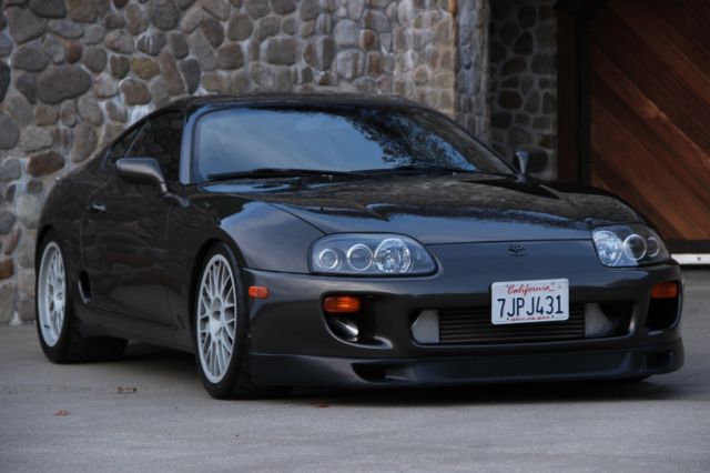 1993.5 toyota supra, anthracite 1a1 wingless hardtop 6-speed turbo. rare 1 of 19