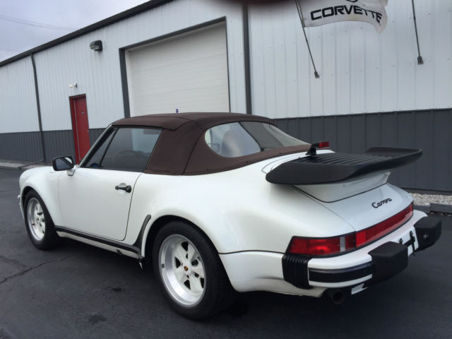 1987 porsche 911 carrera (491 option) convertible 2-door 3.2l