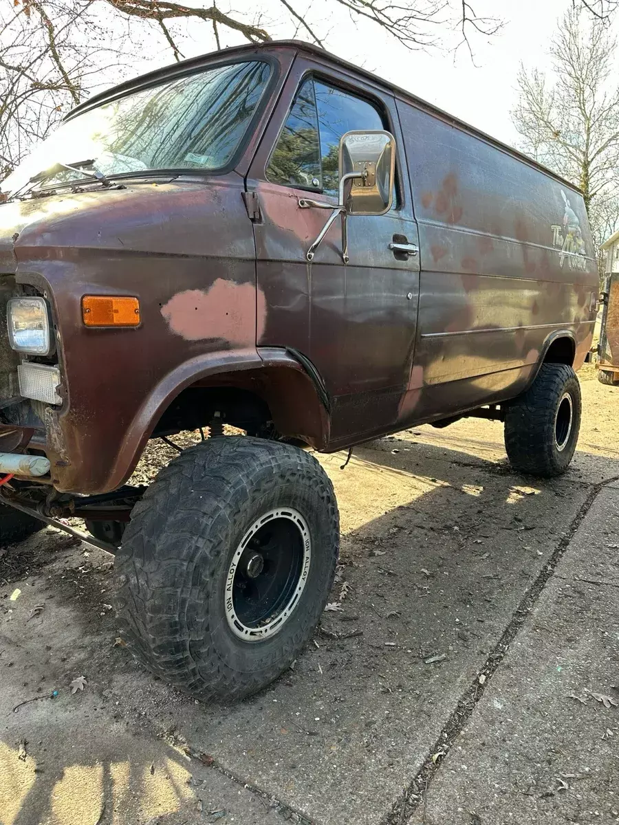 1978 gmc vandura brown 4wd automatic g35 pathfinder 4x4