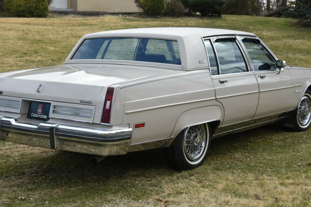this oldsmobile is a beautiful example of an all original luxury cruiser