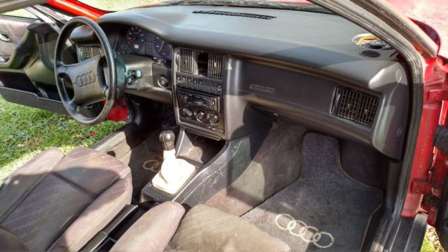 1991 audi 80 quattro, 3.2l, 5 speed manual transmission, awd, red