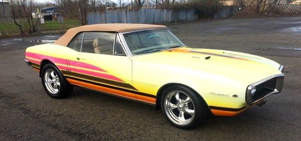 1967 pontiac firebird convertible - numbers matching 400 low orig miles, sharp!!
