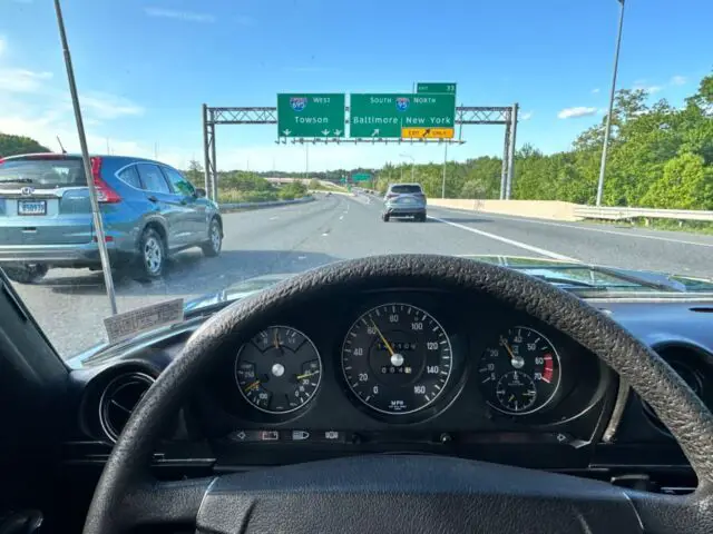 450sl -garaged for 28yrs. beautiful deep blue color-euro headlights-dayton wires