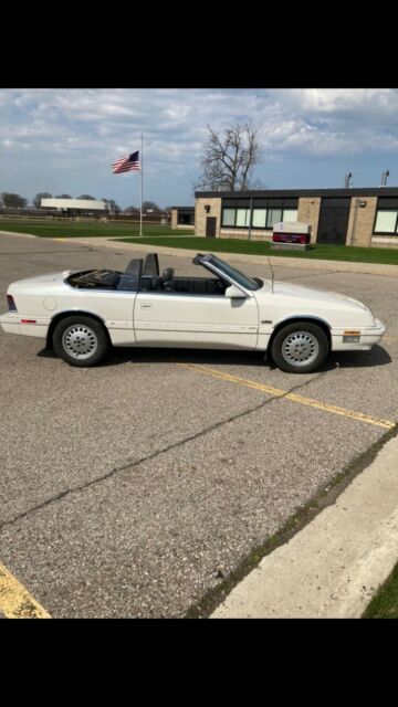 1988 chrysler lebaron convertible white fwd automatic premium