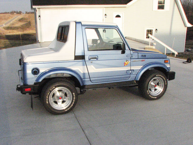 1986 suzuki samurai custom mighty mouse 4x4 suv blue sammy