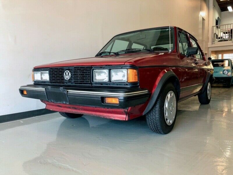 1983 volkswagen jetta mk1 4dr sedan 120,000 miles red automatic