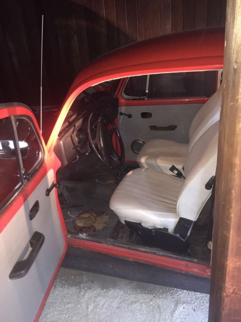 vintage original equipment 1973 vw beetle with 9618 miles, garage kept
