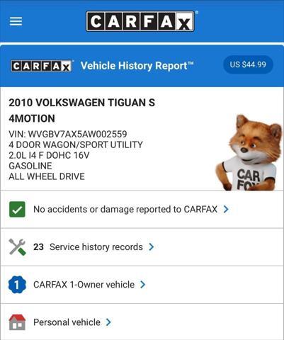 2010 volkswagen tiguan wolfsburg edition