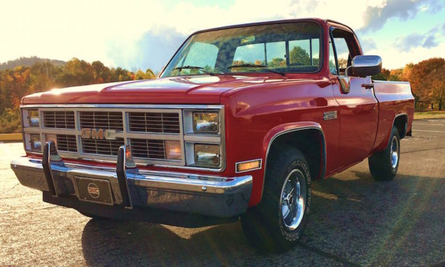 1984 gmc c1500 sierra classic short bed fleetside pickup-completely restored