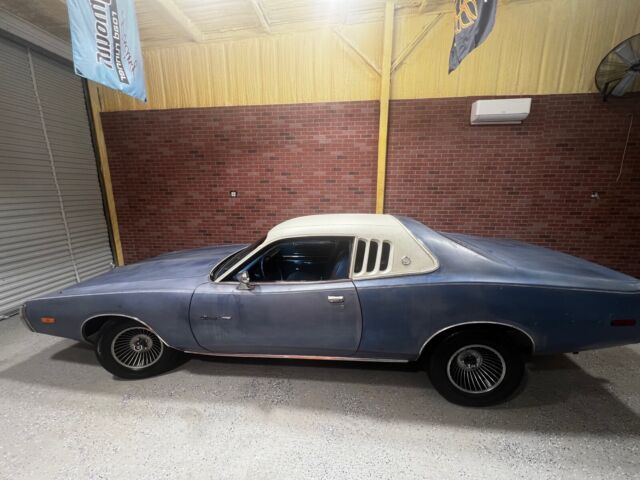 1973 dodge charger coupe blue rwd automatic
