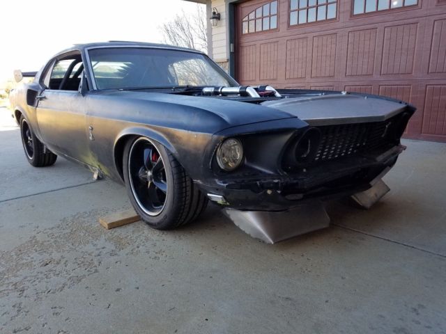 1969 fastback 351 gulfstream aqua mach 1. steel people mover front valence! :)