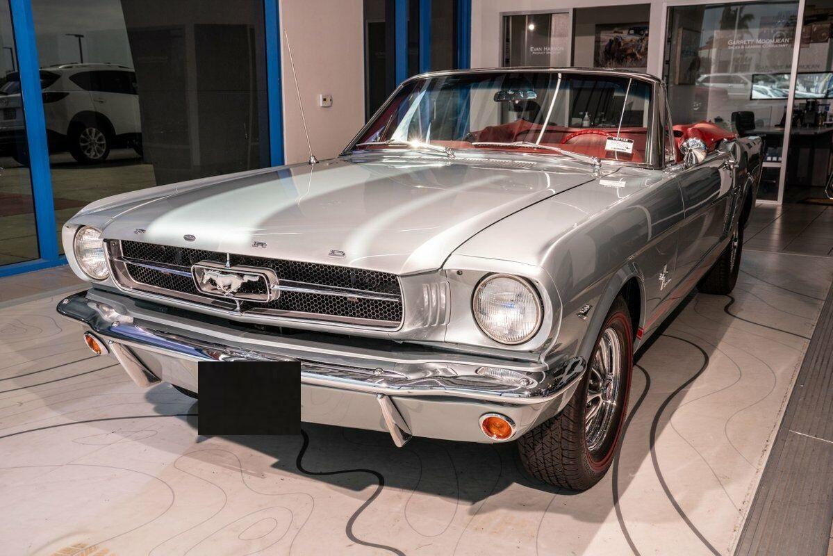 1965 ford mustang convertible stunning silver grey smoke poly paintwork