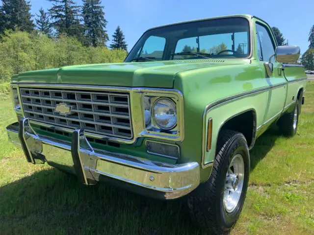 1976 chevrolet cheyenne 3/4 ton 4x4 camper special "all original" low miles