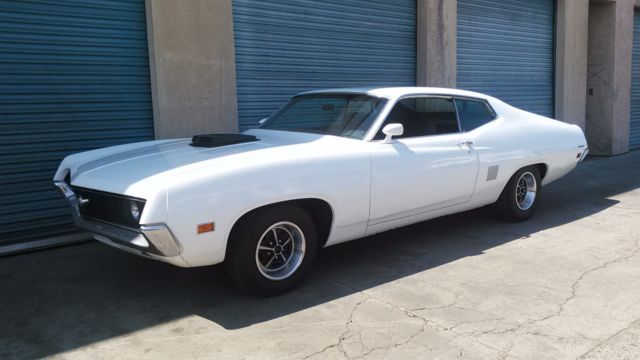1970 ford torino gt 351c - shaker hood - bucket seats - numbers matching - resto