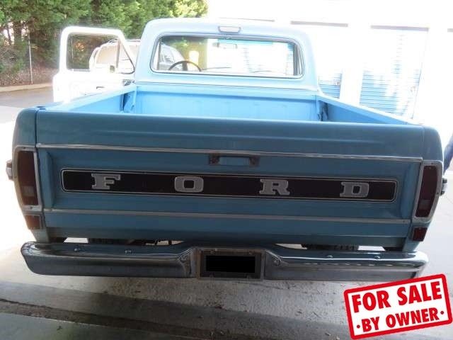 1971 ford f-100 ranger xlt regular short bed 8 cyl 5-speed manual rwd nc c84283